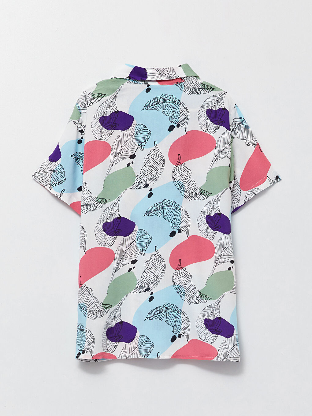 Patterned Short Sleeve Boy Shirts & Roles-2