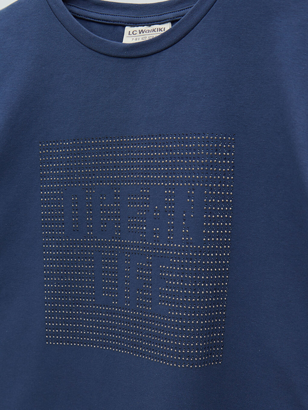 Crew Neck Printed Short Sleeve Girls' T-Shirt-2