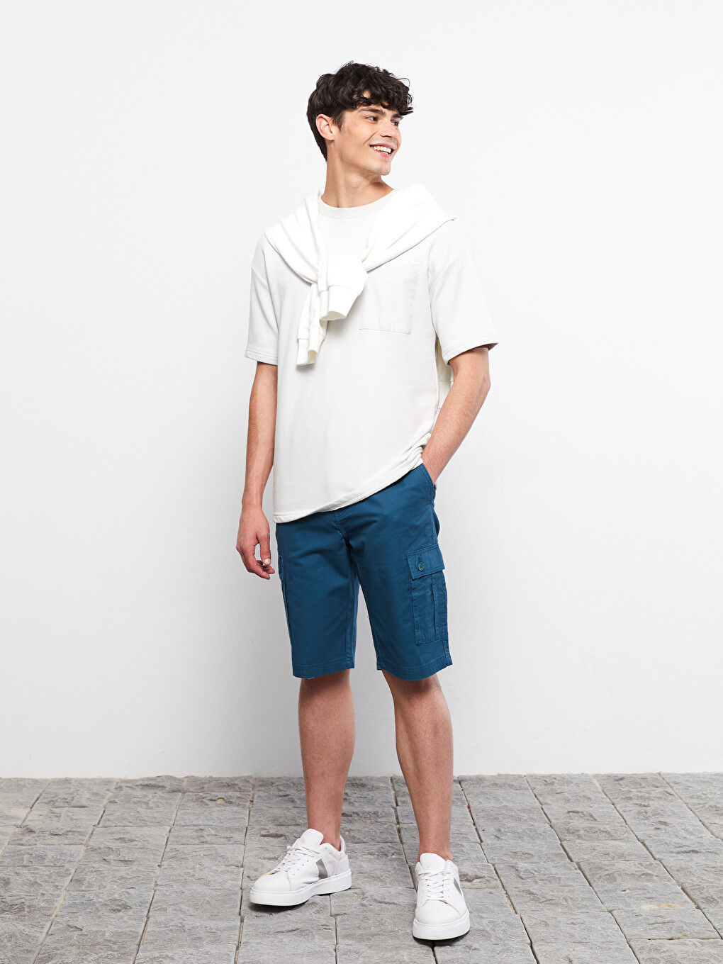 Standard Fit Twill Men's Cargo Shorts