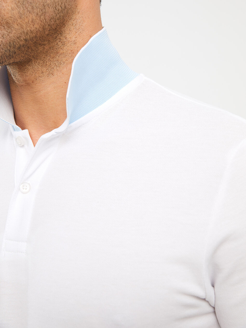 Polo Neck Short Sleeve Pique Men's T-Shirt-6