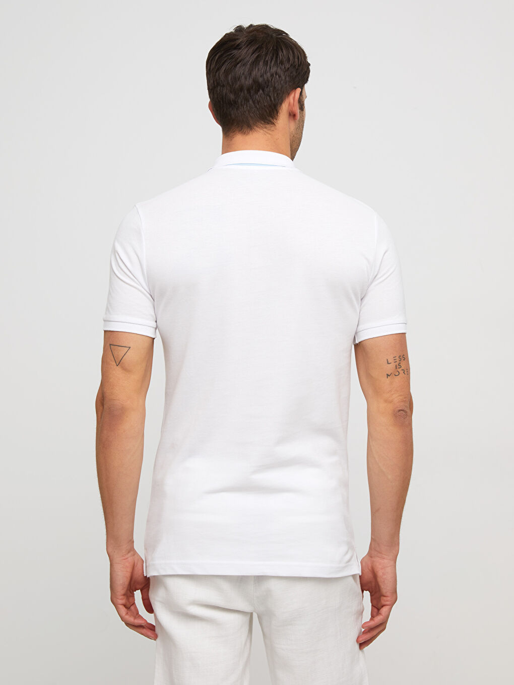 Polo Neck Short Sleeve Pique Men's T-Shirt-8