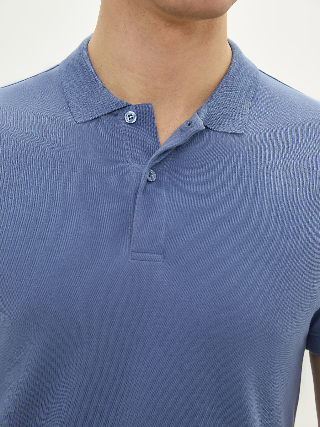 Polo Neck Short Sleeve Basic Piqué Men's T-Shirt-3