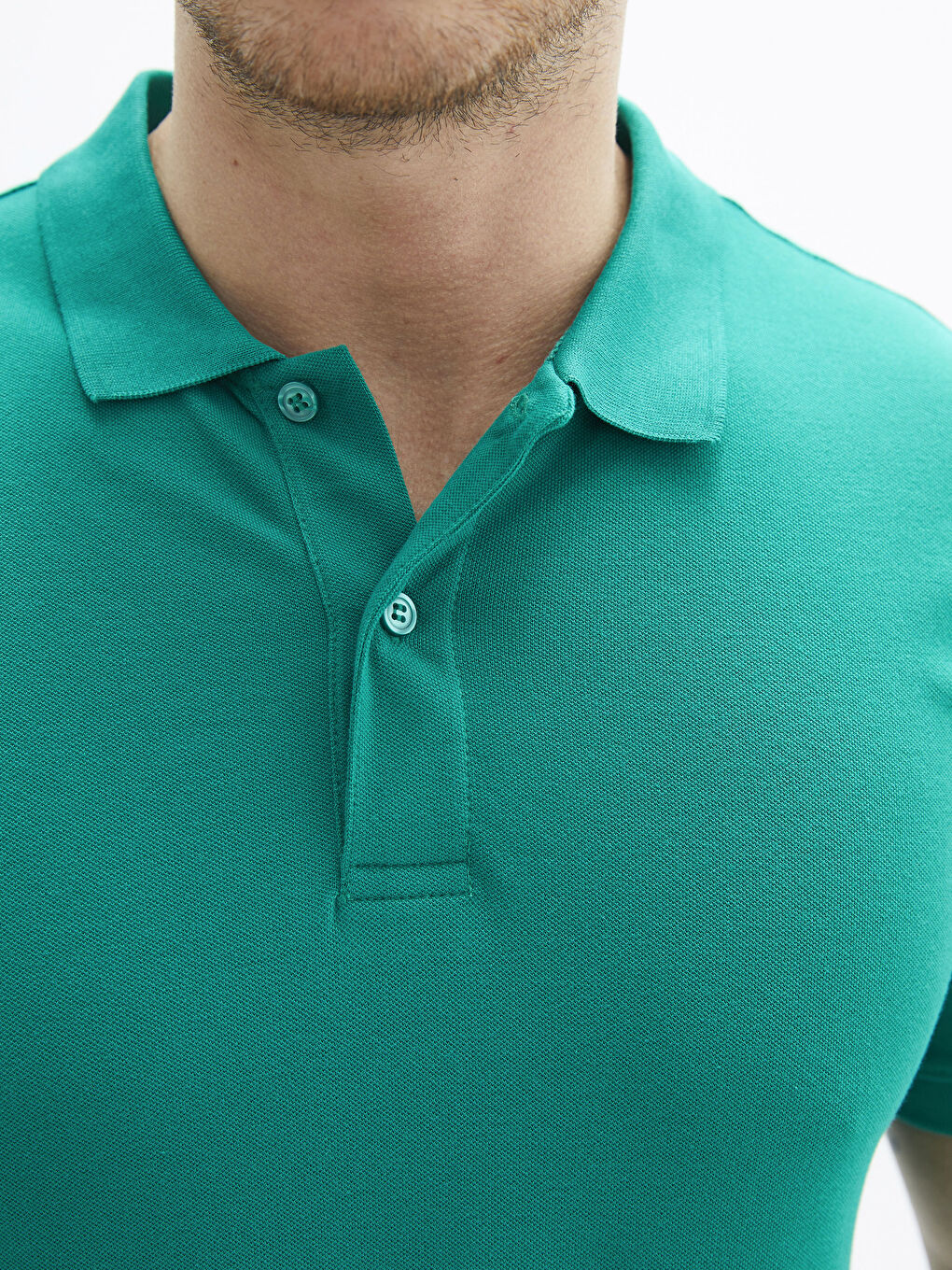 T-shirt Basique à Manches Courtes Col Polo en Piqué pour Hommes-7