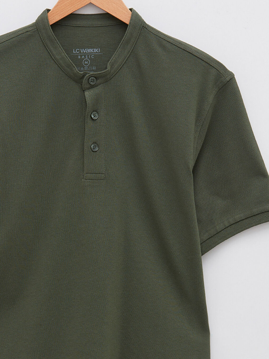 Yeşil Hakim Yaka Pike Erkek Tişört-7