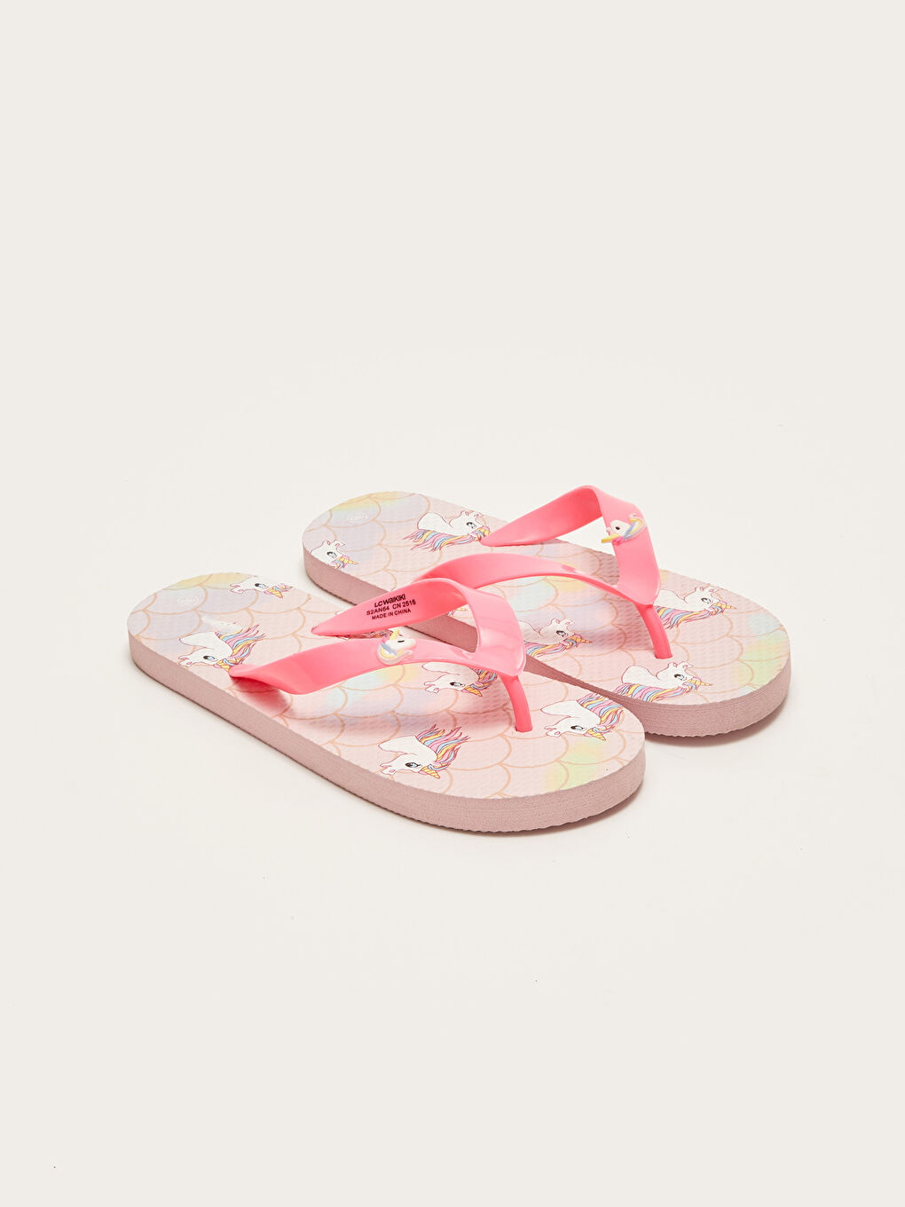 Printed Girl Flip Flops.