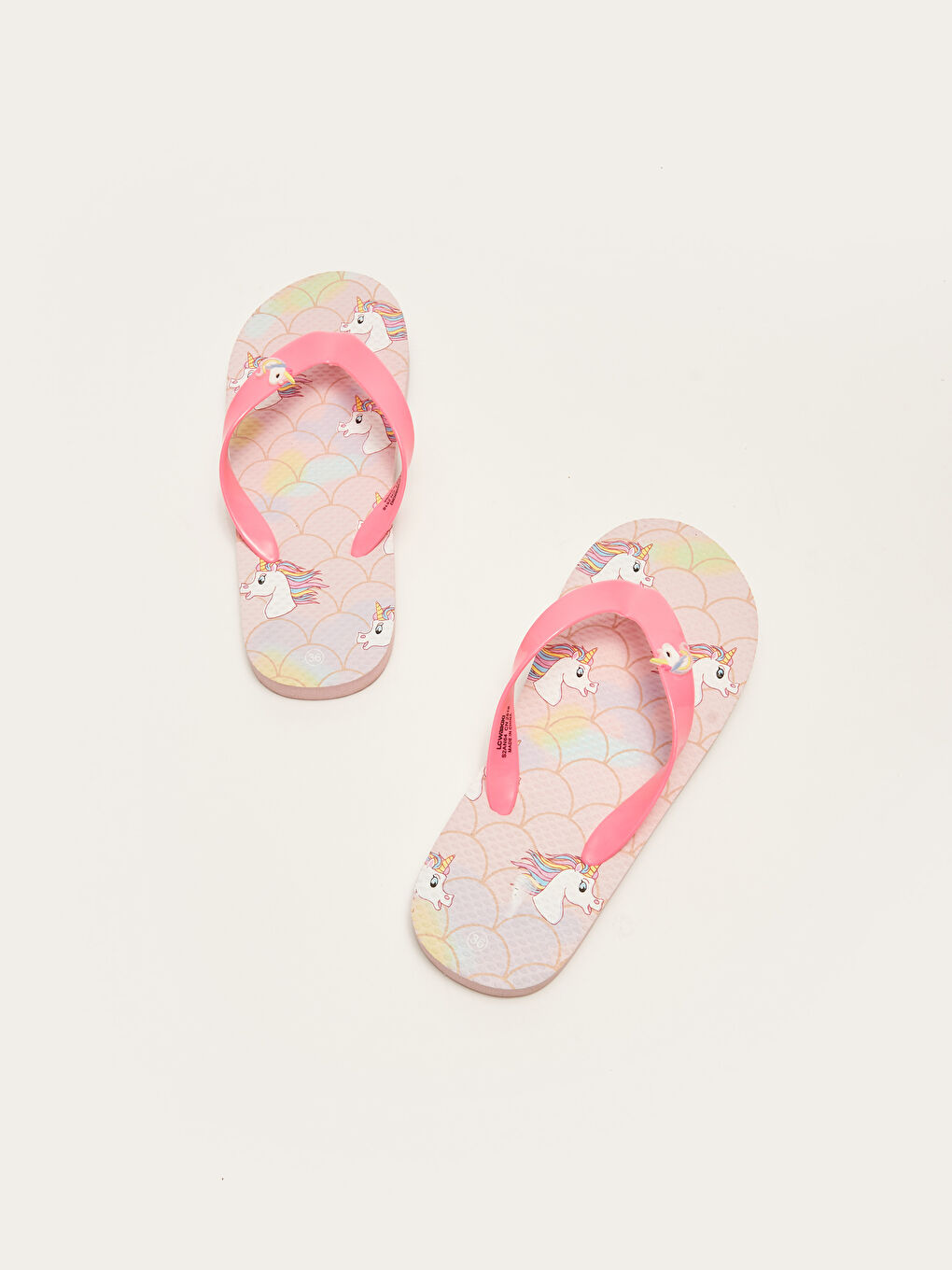 Printed Girl Flip Flops.-4