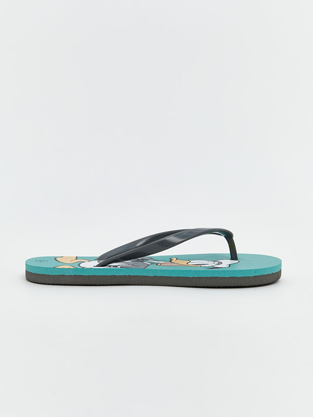 Yeşil Donald Duck Baskılı Erkek Çocuk Plaj Terliği-1