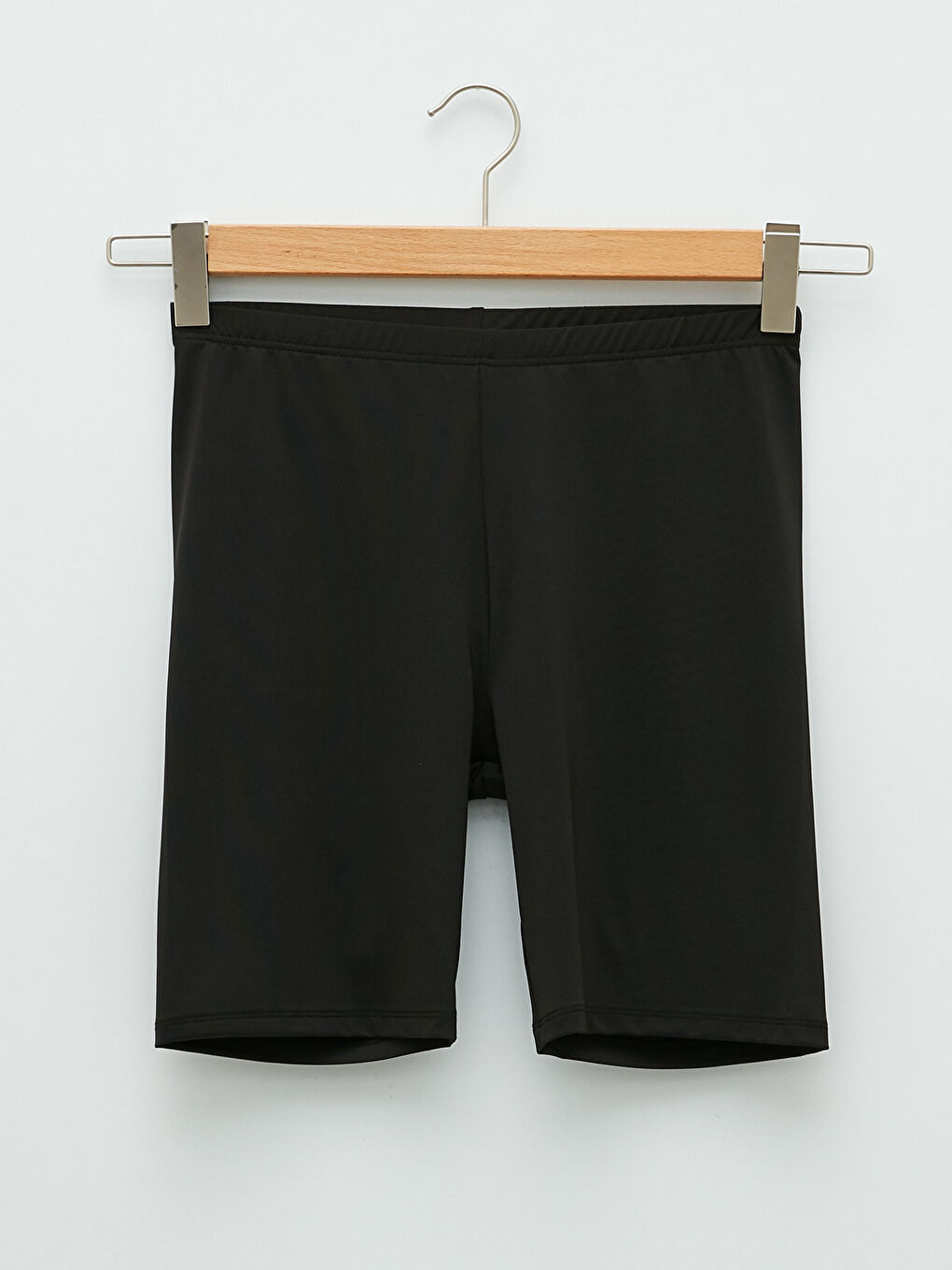 Women's Elasticated Waist Plain Swimming Shorts-7