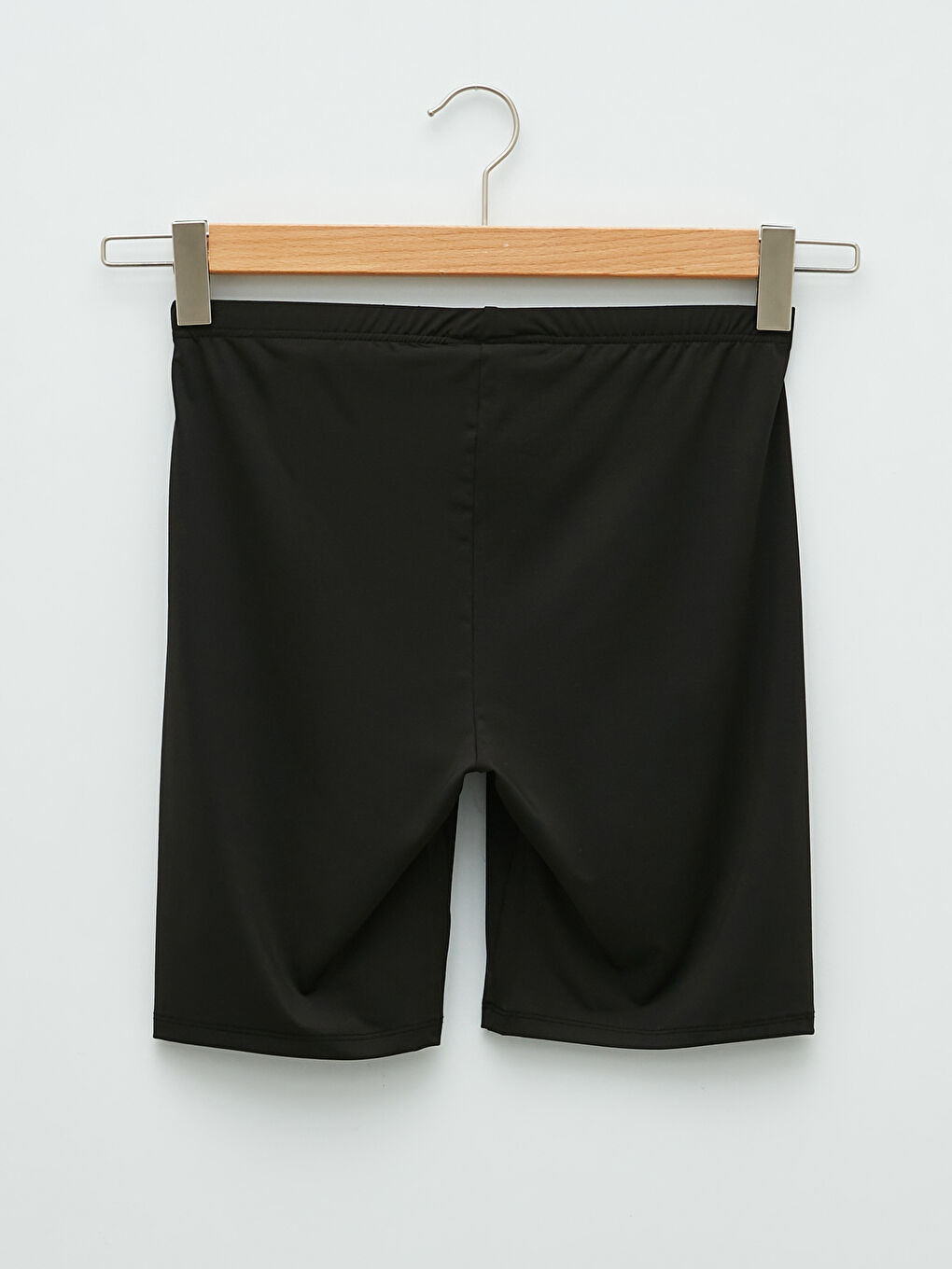 Women's Elasticated Waist Plain Swimming Shorts-8