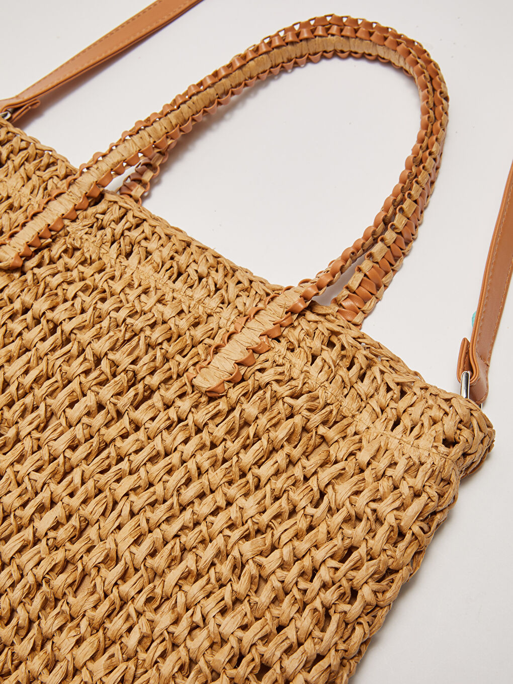 თვითნიმუშიანი ჩალის ქალების საზღვაო ჩანთა-4