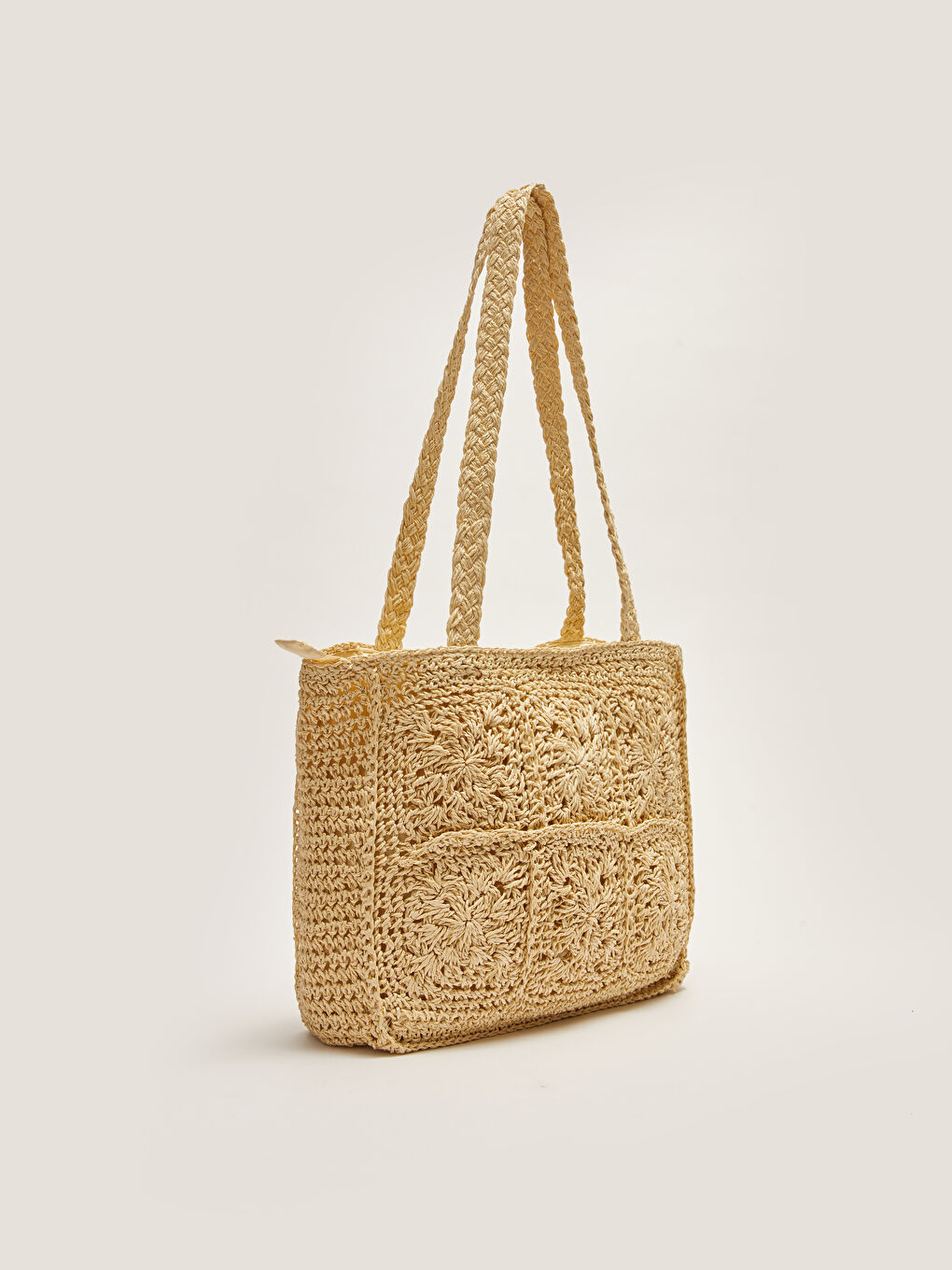 LCW ACCESSORIES Torba za plažu od slame sa uzorkom za žene -S2AO47Z8-CR8