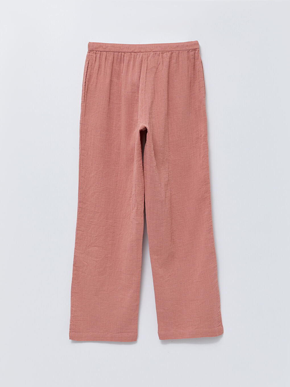 Elastischer Bund Bequeme Passform Gerade Tasche Damenhose Detailliert-6