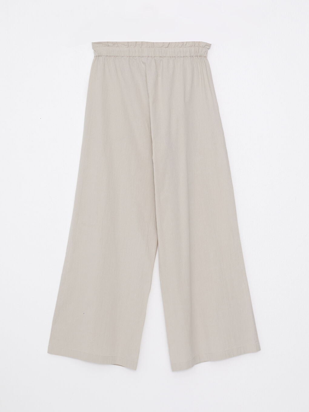 LCWAIKIKI Basic Elastic Waist Comfortable Fit Straight Wide Leg Women's Trousers -S2AO56Z8-FZJ