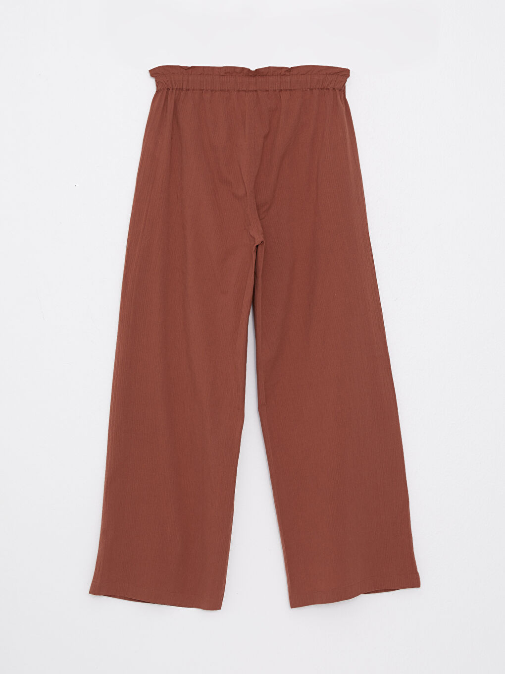 LCWAIKIKI Basic Elastic Waist Comfortable Fit Straight Wide Leg Women's Trousers -S2AO56Z8-H9G