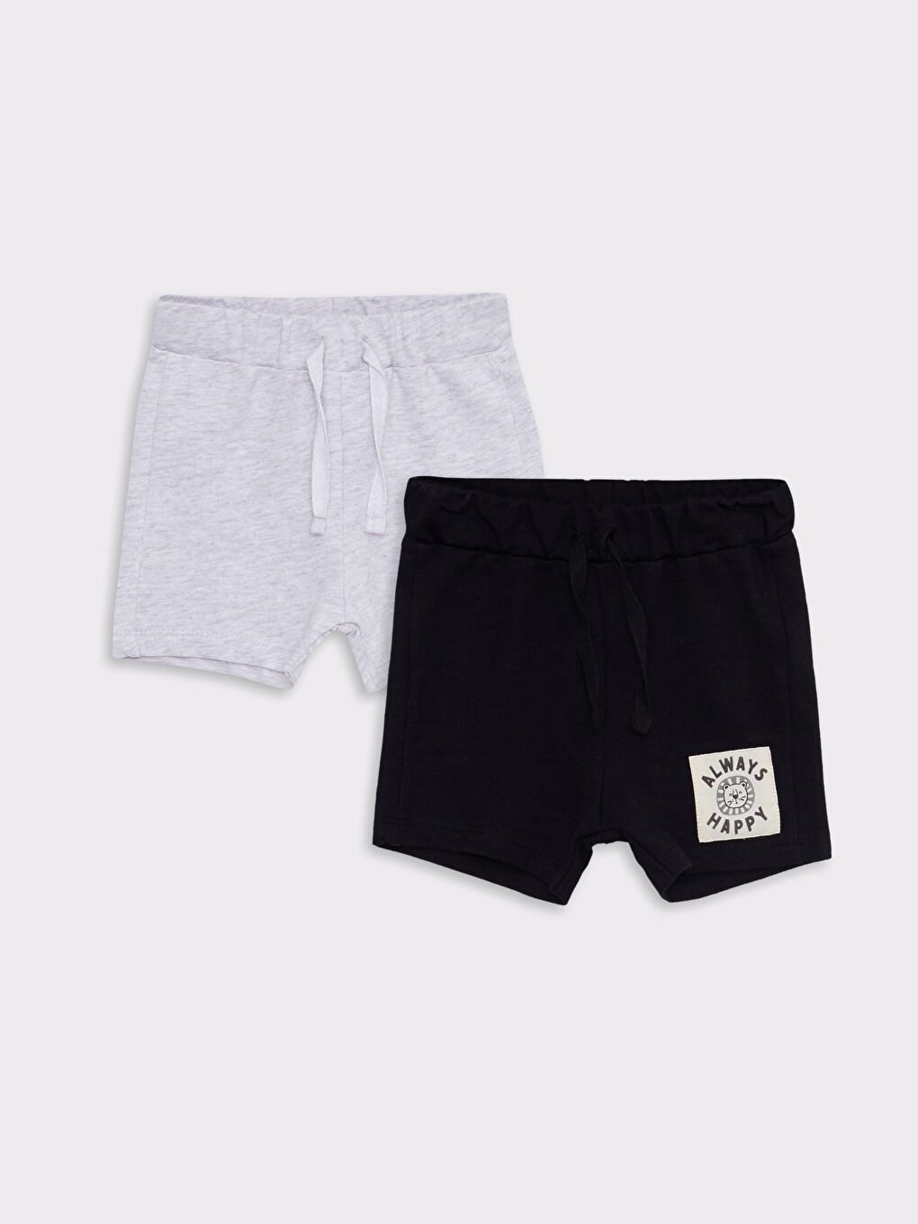 Elasticated Waist Cotton Baby Boys' Shorts 2 Pack