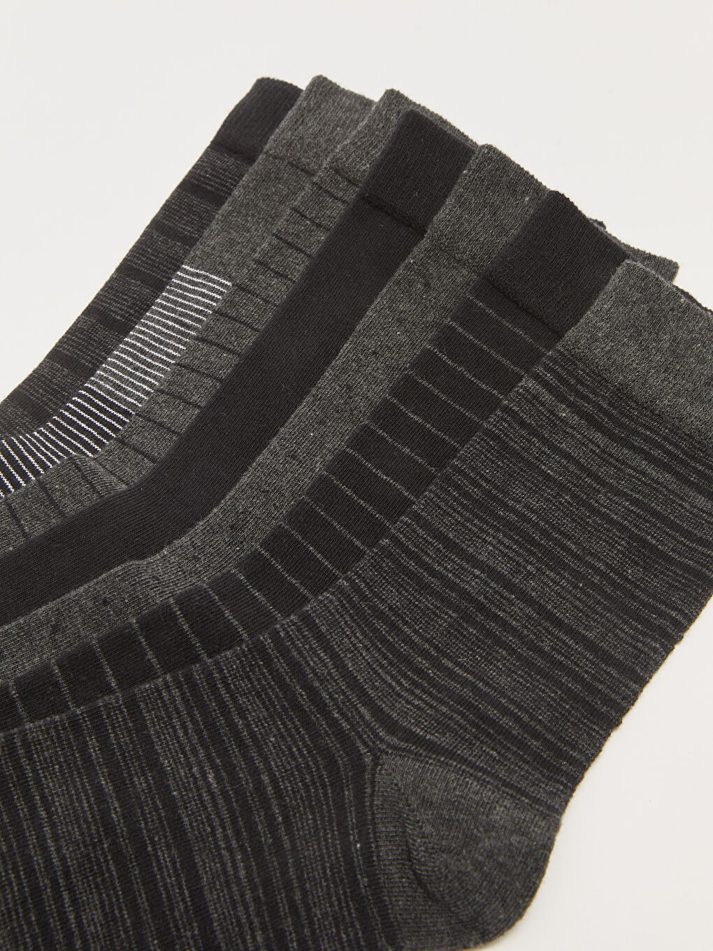 Chaussettes de cheville rayées pour hommes, lot de 7 pièces-2