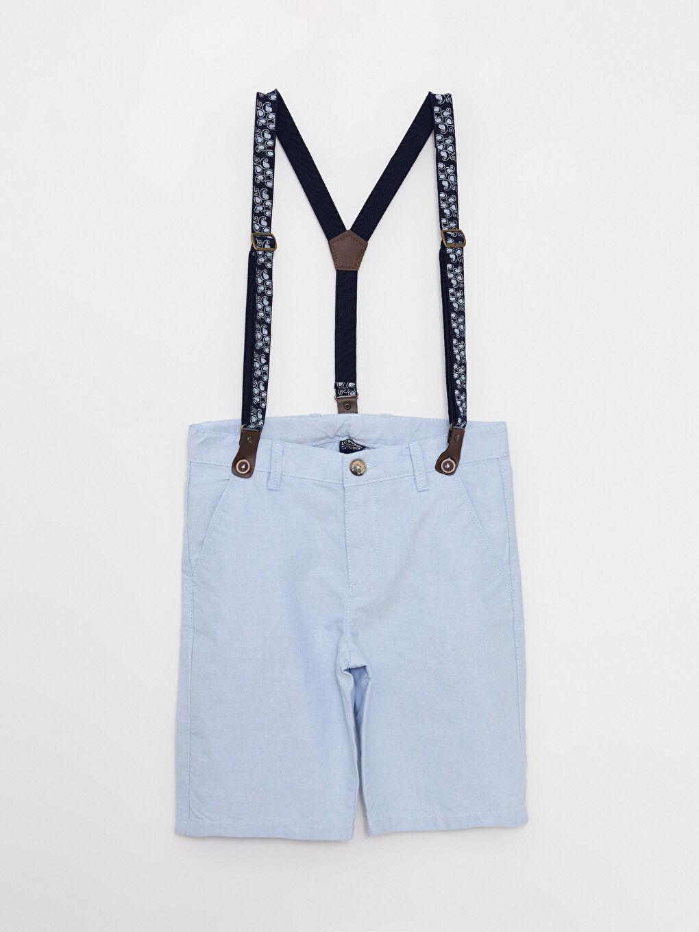 Mavi Basic Gabardin Erkek Çocuk Şort ve Pantolon Askısı