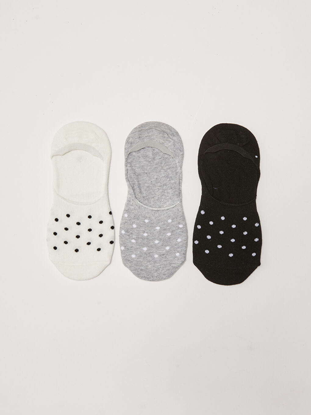 Patterned Women's Invisible Socks 3-packs-1