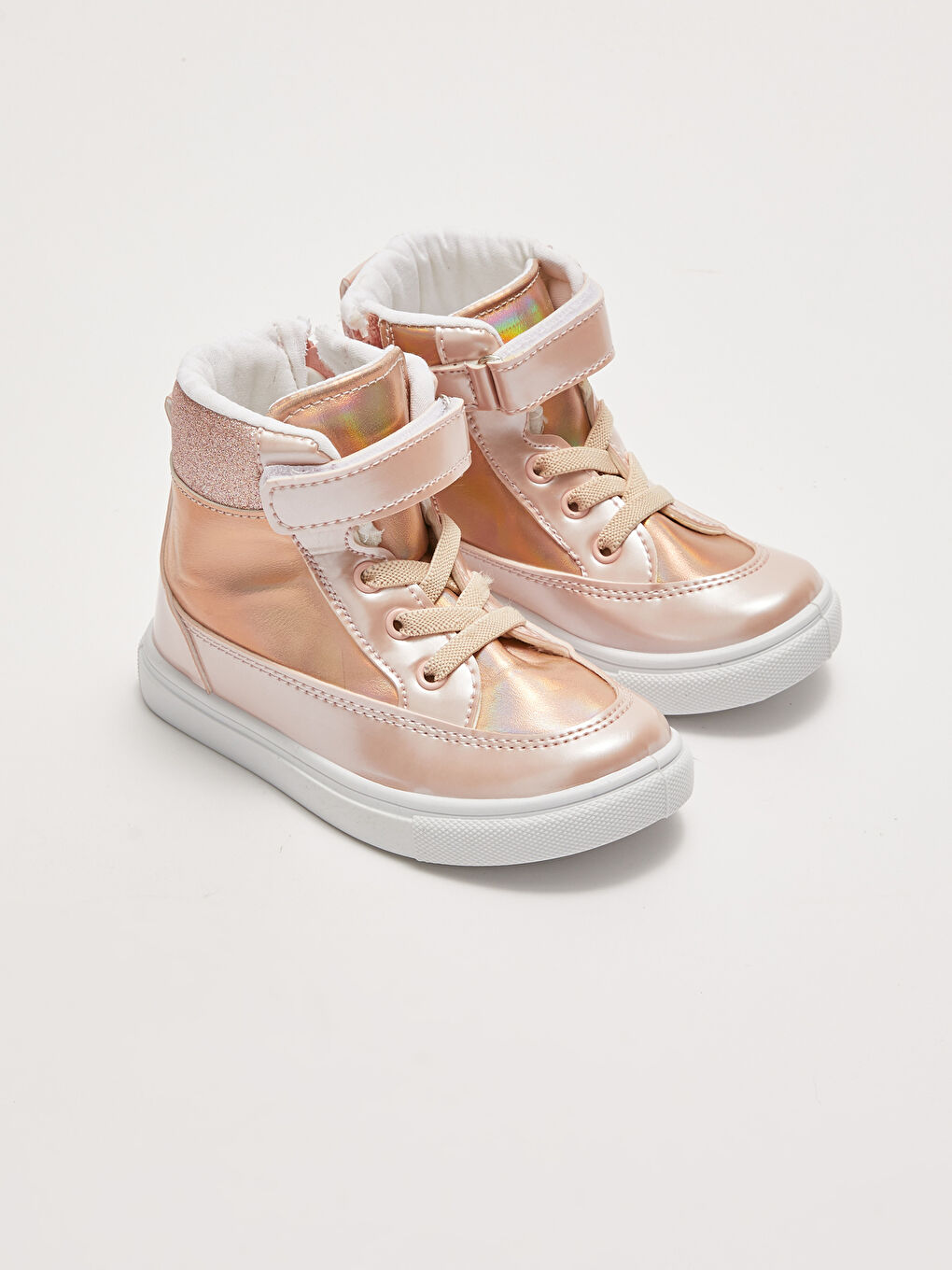 أحذية رياضية بناتي رضع برباط فيلكرو وسحاب