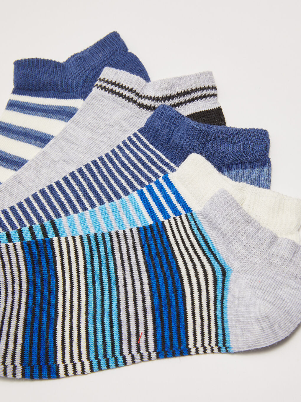Karışık Çizgili Erkek Çocuk Patik Çorap 5'li-2