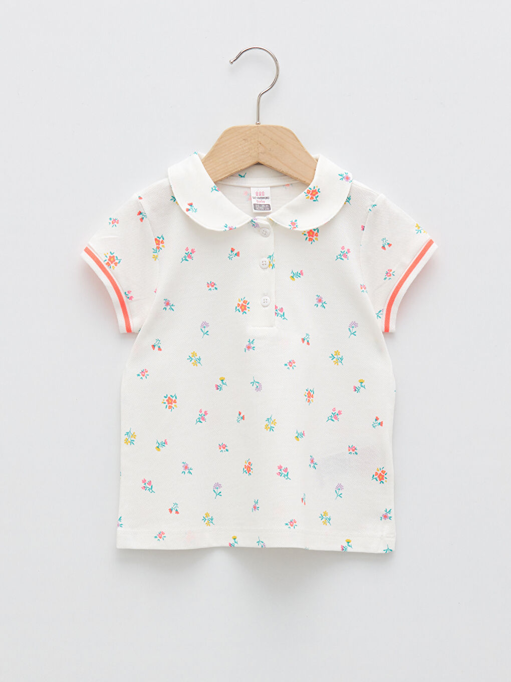 T-shirt Bébé Fille Imprimé à Manches Courtes Col Polo