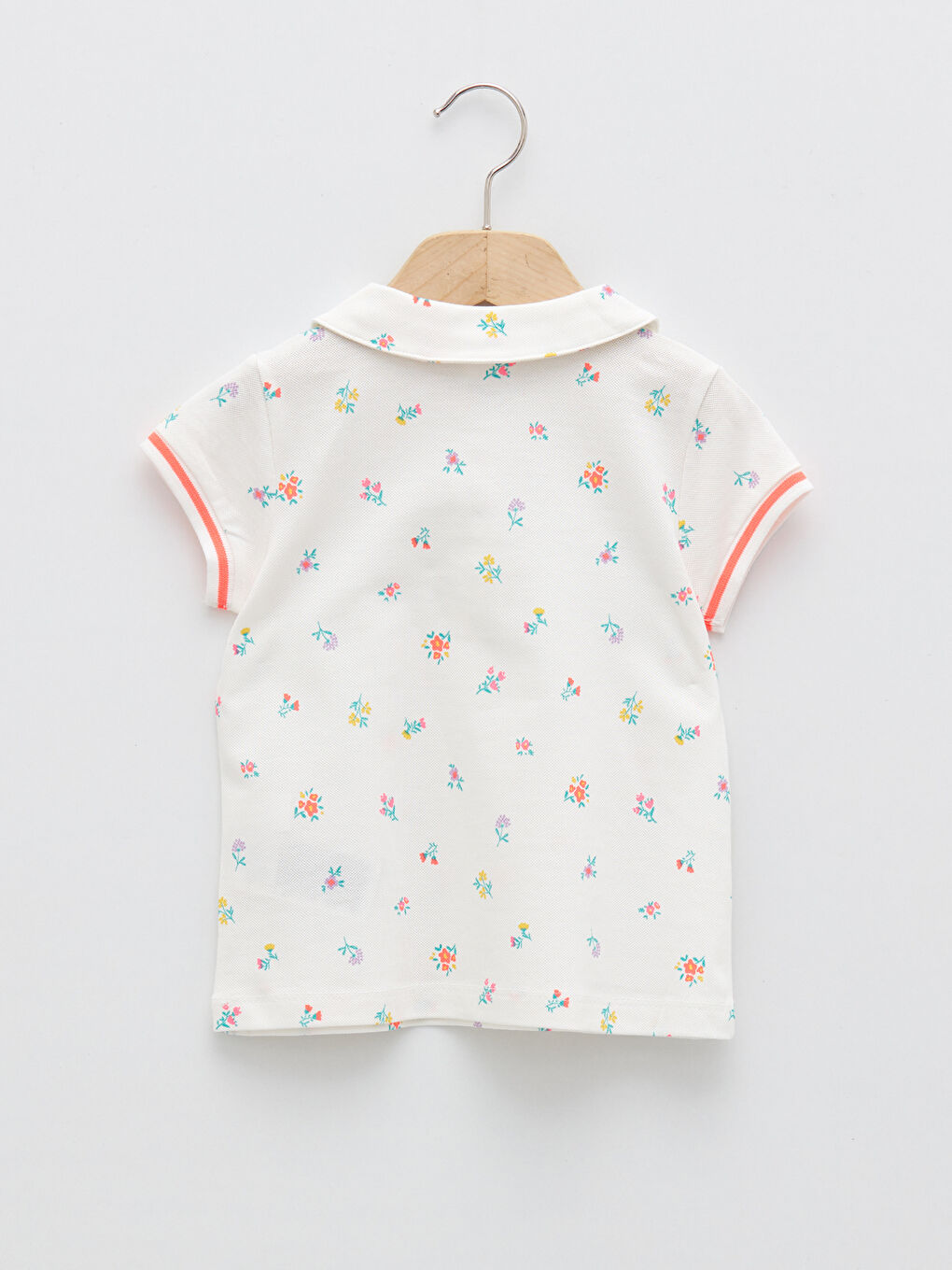 T-shirt Bébé Fille Imprimé à Manches Courtes Col Polo-1