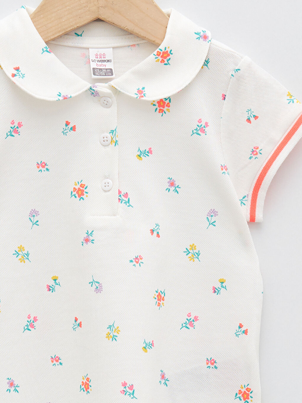 T-shirt Bébé Fille Imprimé à Manches Courtes Col Polo-2