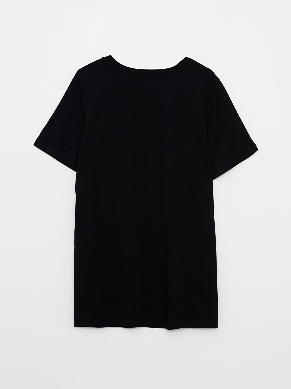 Crew Neck Printed Short Sleeve Cotton Women's T-shirt-6