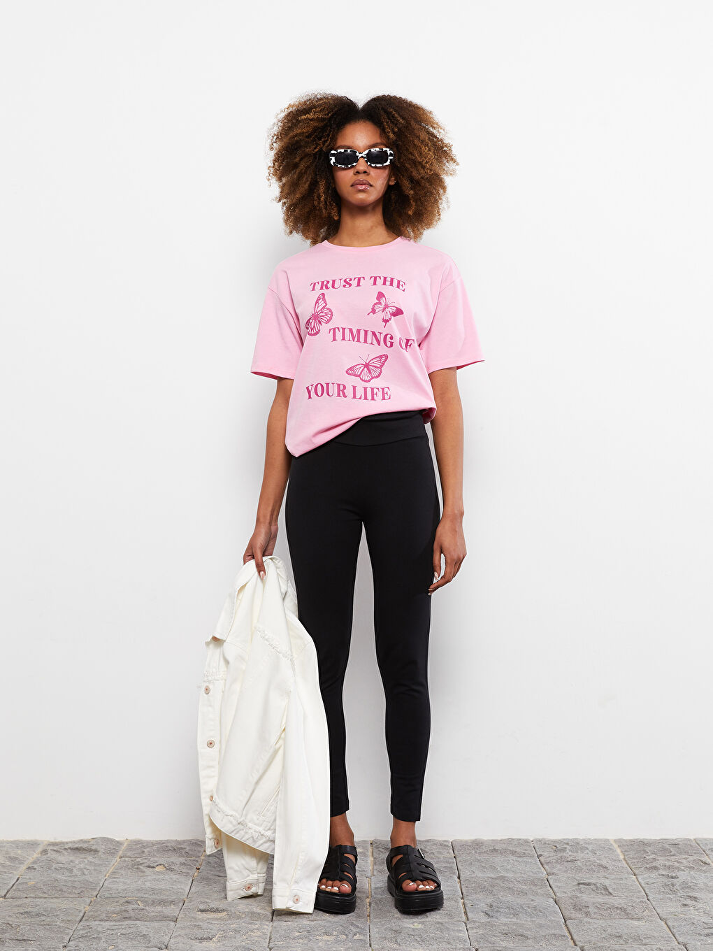 Collants en Coton Régulier à Taille Élastiquée pour Femmes-1