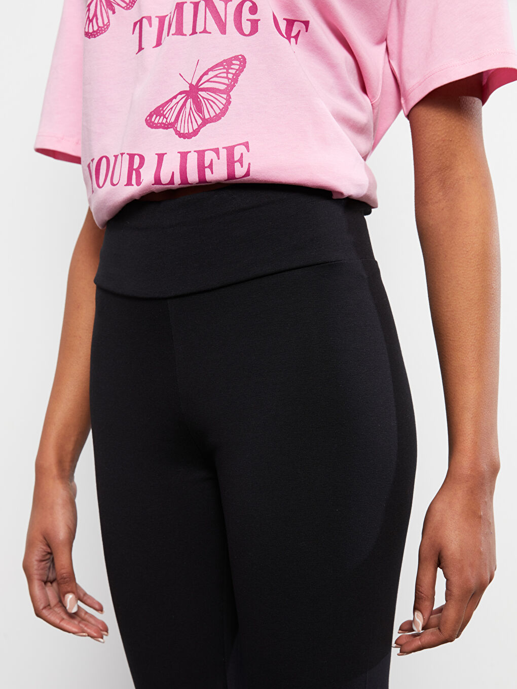 Collants en Coton Régulier à Taille Élastiquée pour Femmes-2