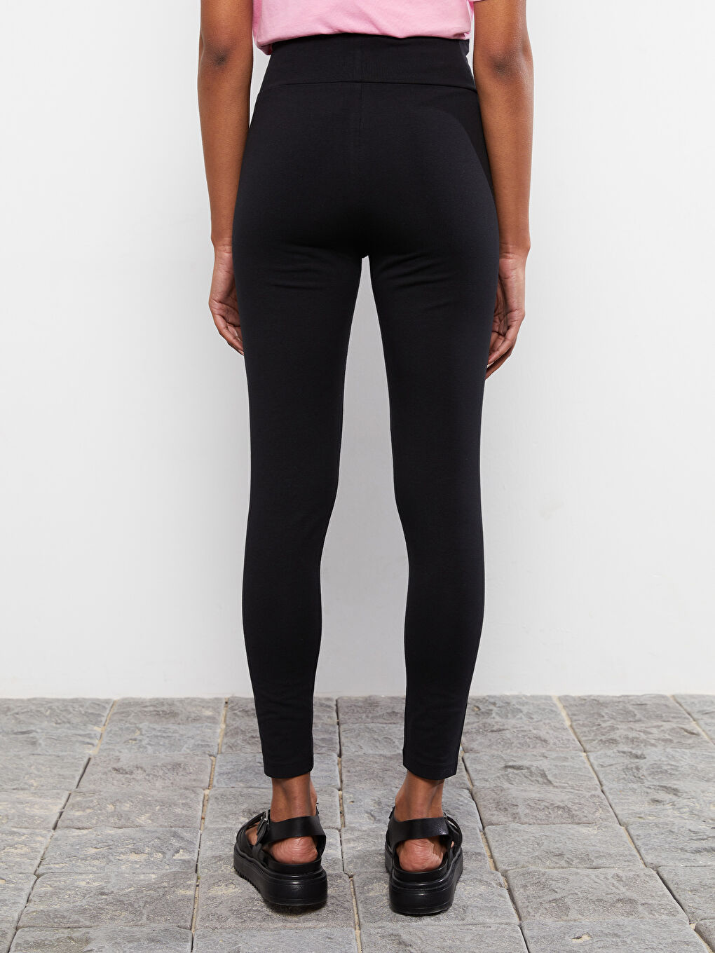 Collants en Coton Régulier à Taille Élastiquée pour Femmes-4