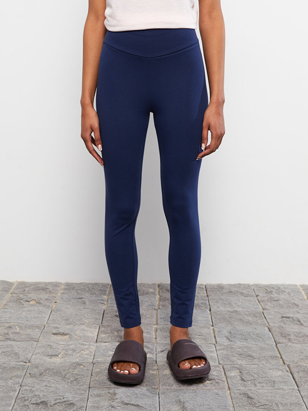 طماق قطن بخصر مرن عادي للسيدات-3