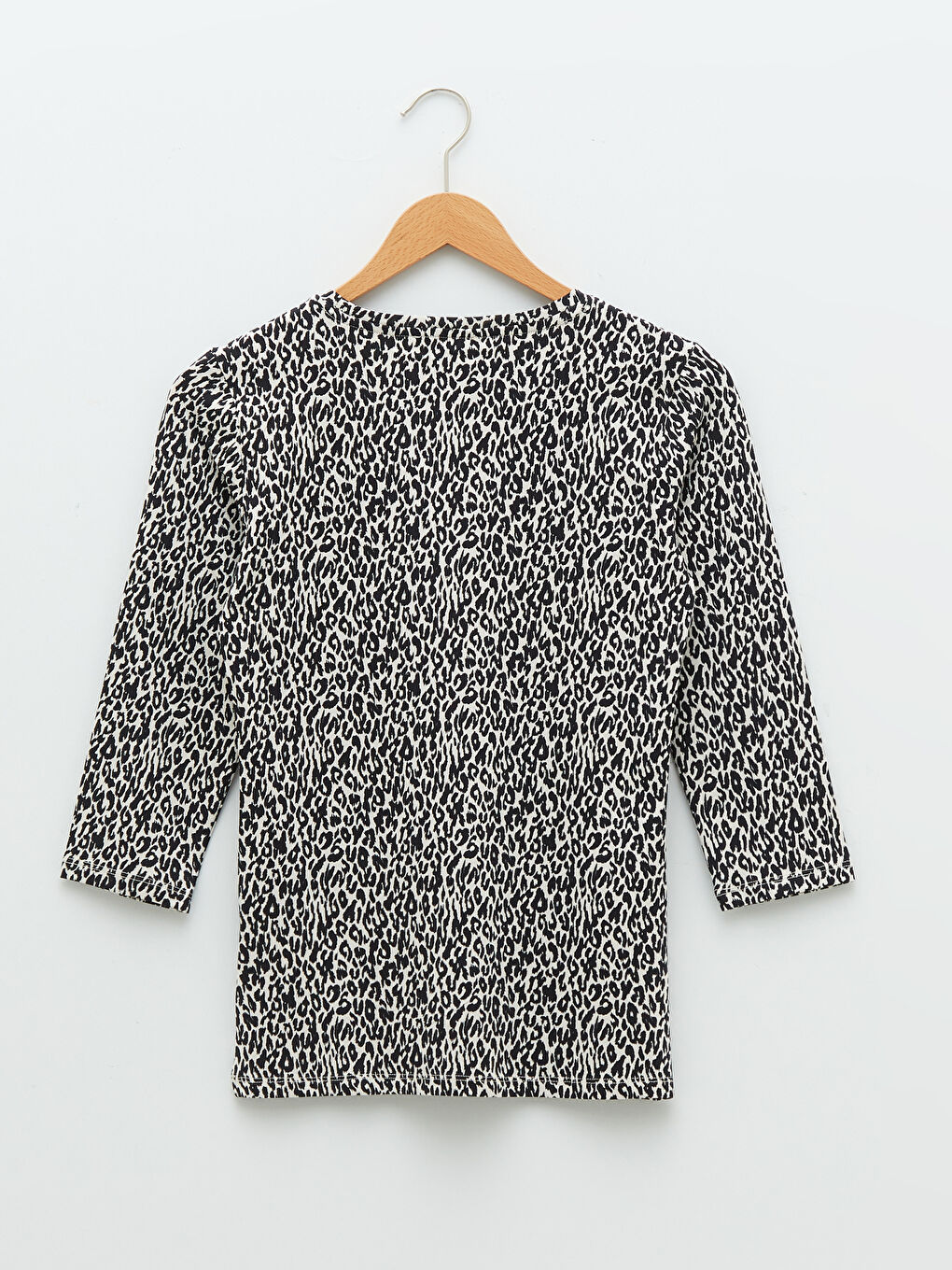 Crew Neck Patterned Women's Body-7