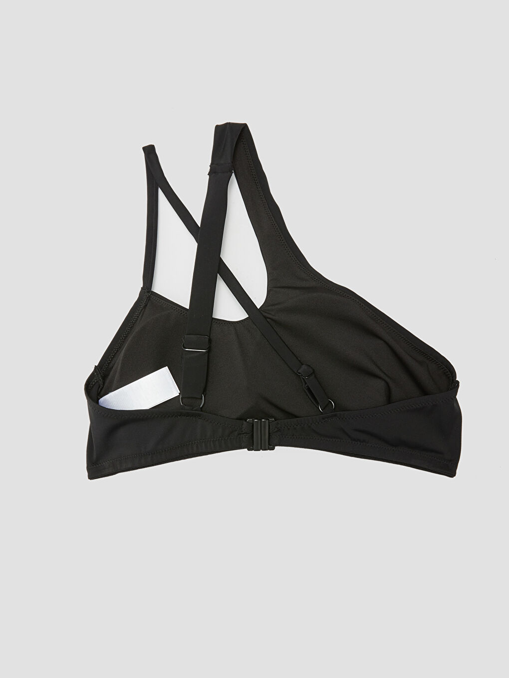 Siyah Düz Straplez Bikini Üstü-1