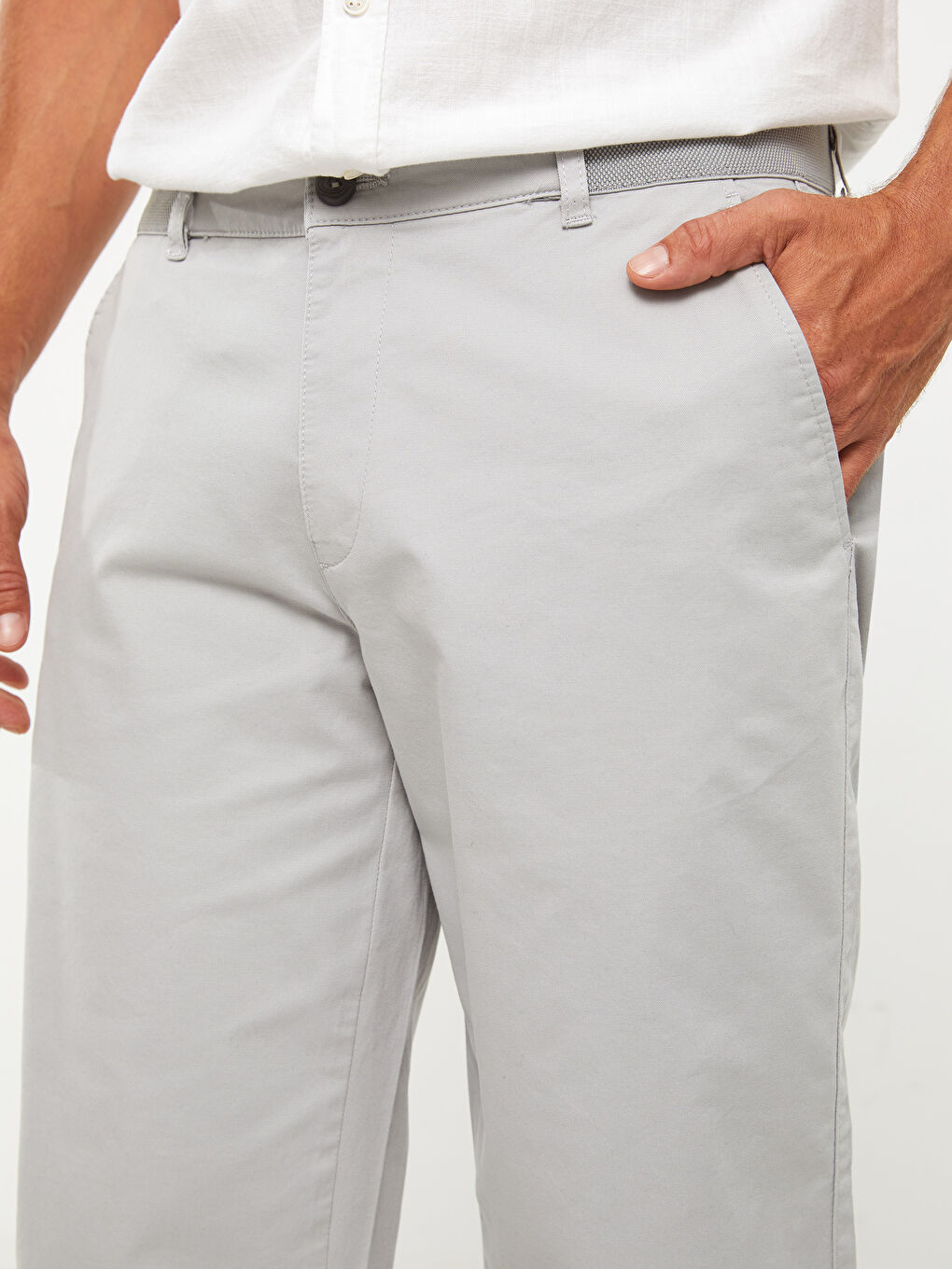 Comfort Fit Gabardine Men's Bermuda Shorts -S2AT15Z8-FKD
