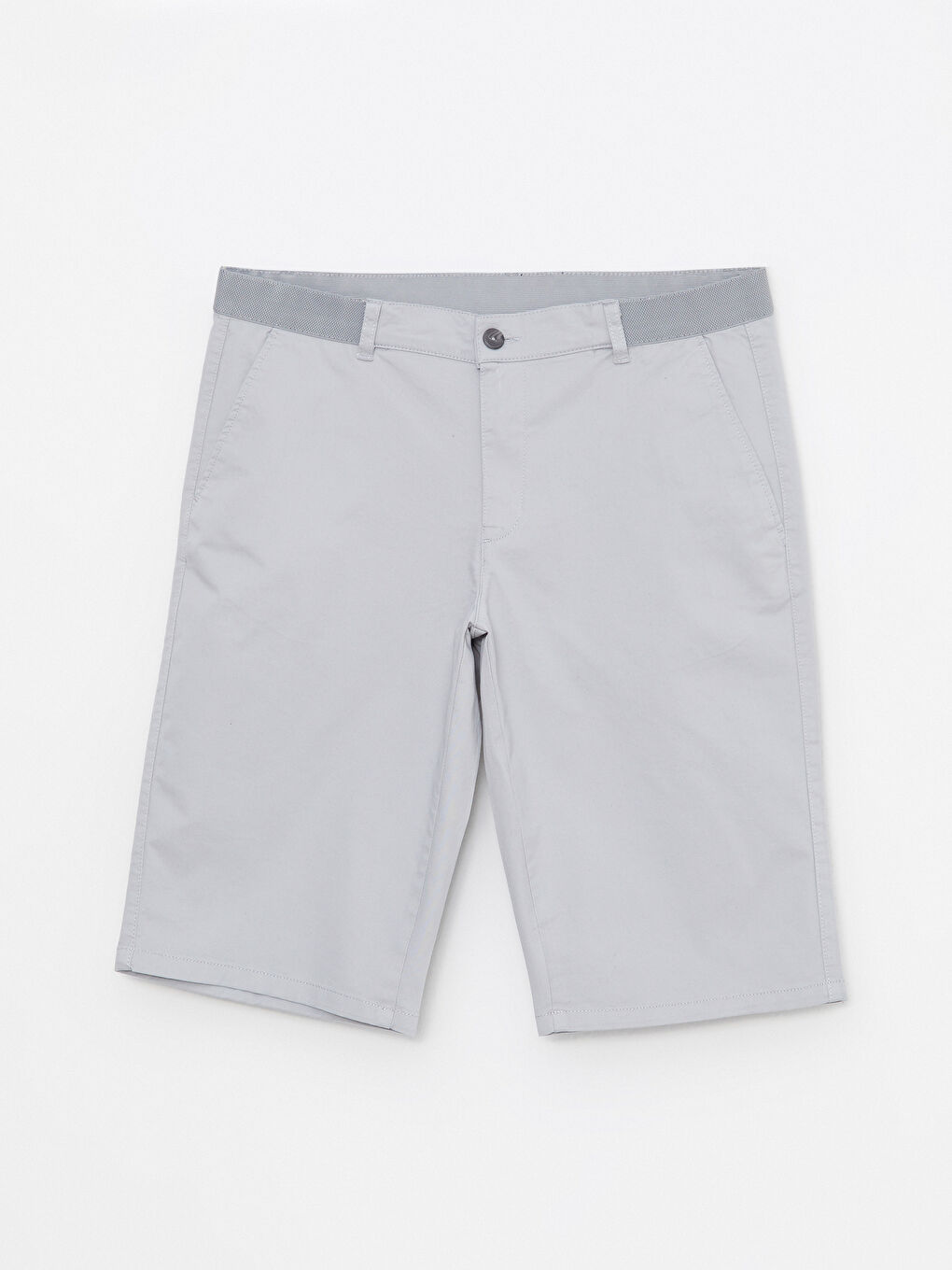 Comfort Fit Gabardine Men's Bermuda Shorts -S2AT15Z8-FKD