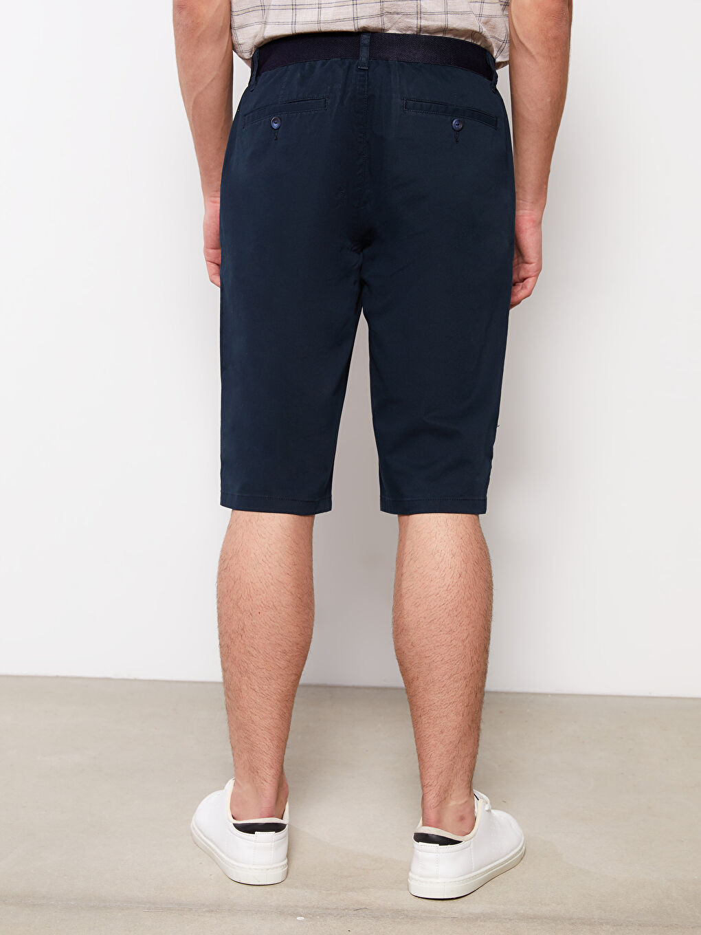 Comfort Fit Gabardine Men's Bermuda Shorts -S2AT15Z8-KN7
