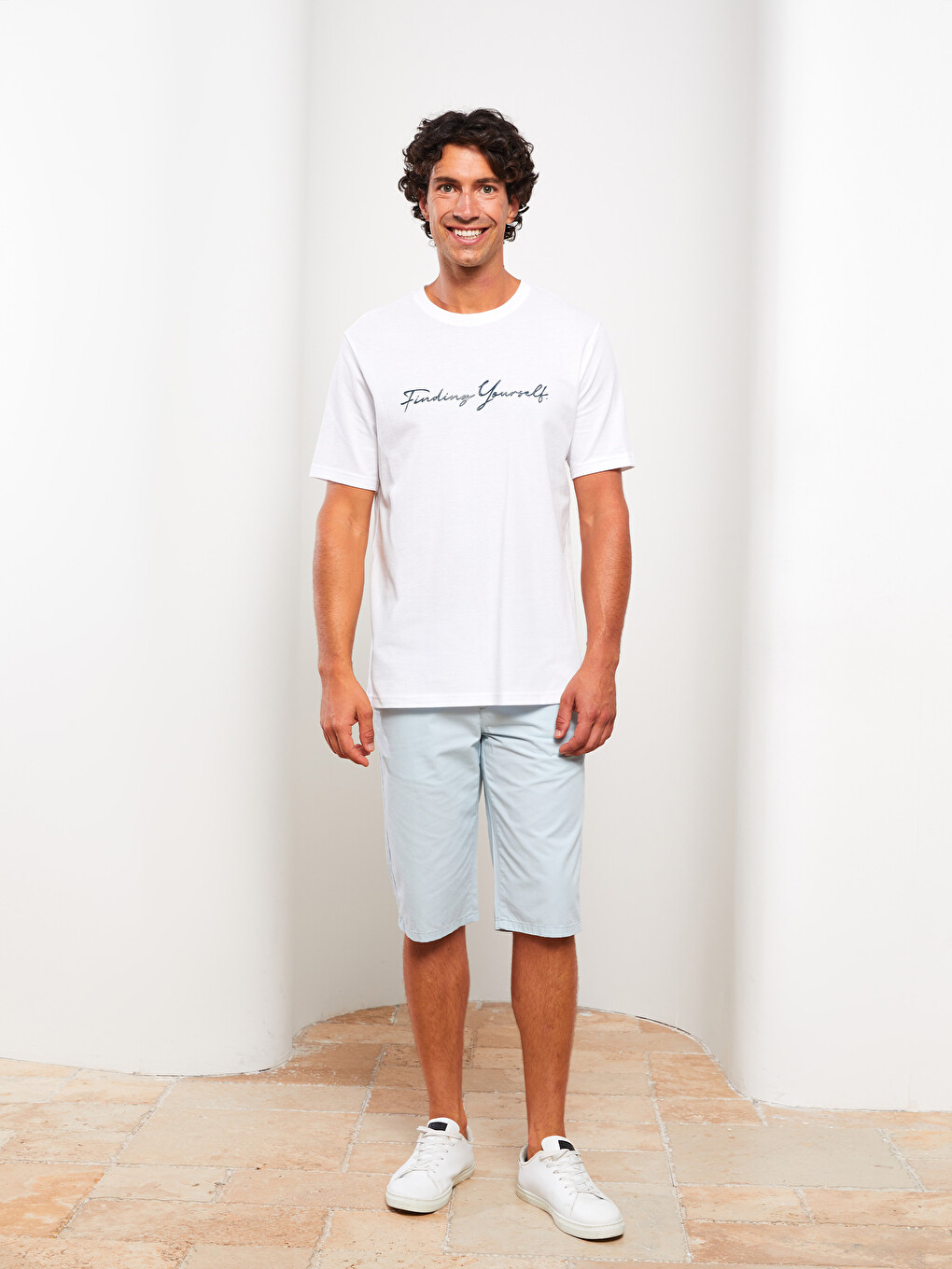 Short Bermuda Coupe Large Pour Hommes-1