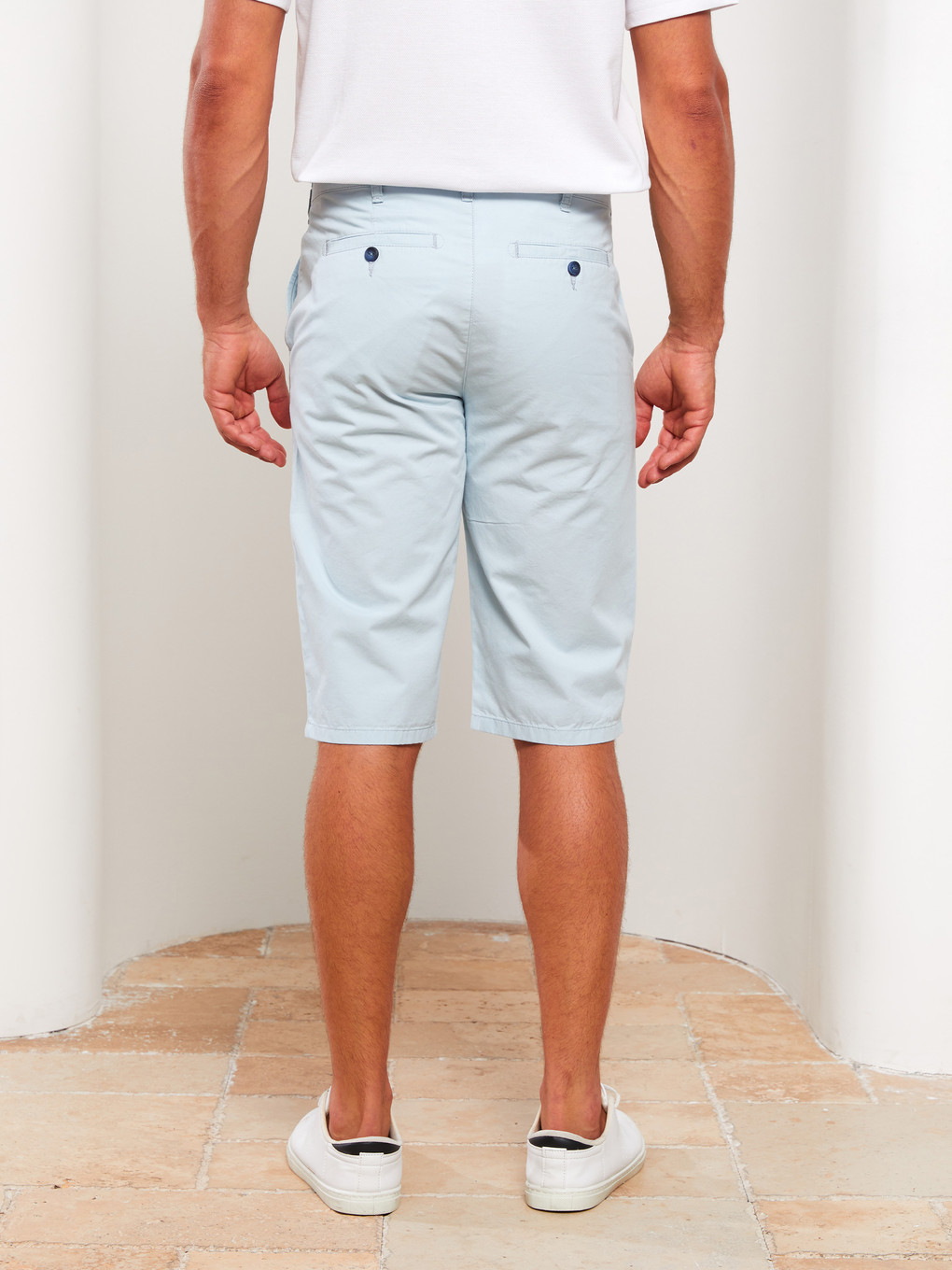 Short Bermuda Coupe Large Pour Hommes-4