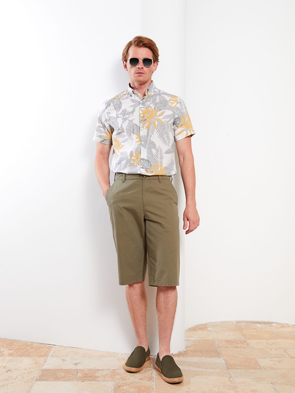Wide Fit Bermuda Men's Shorts -S2AT16Z8-LV7