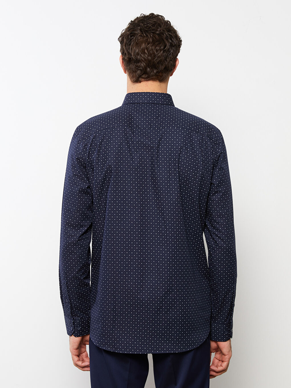 قميص رجالي جبردين مطبوع بأكمام طويلة وقصة عادية-4