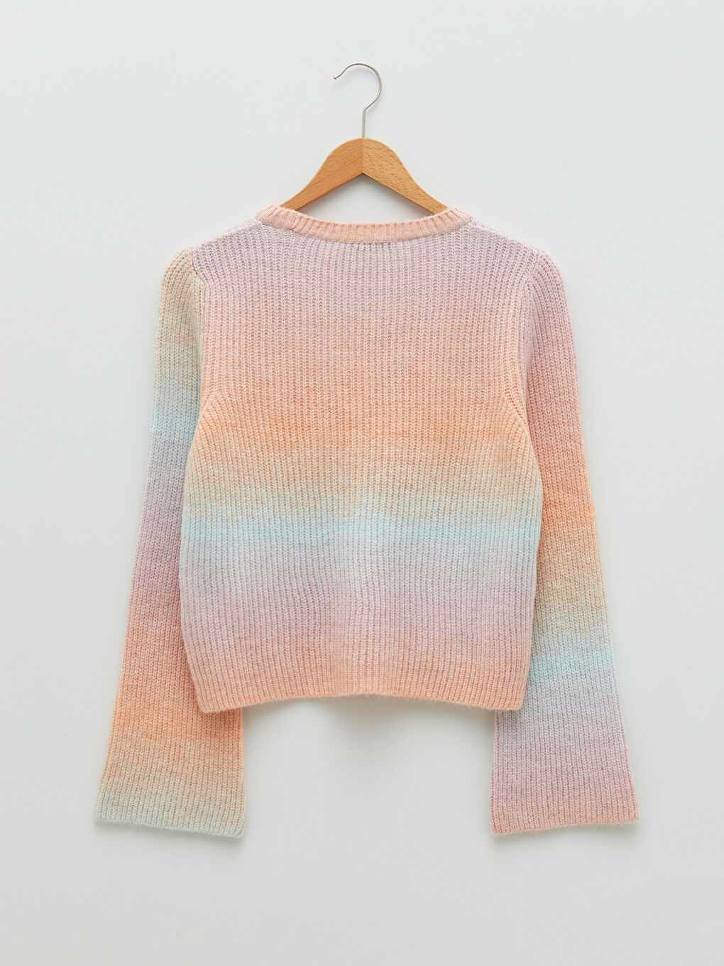 Crew Neck Color Block Long Sleeve Women's Knitwear Sweater-6