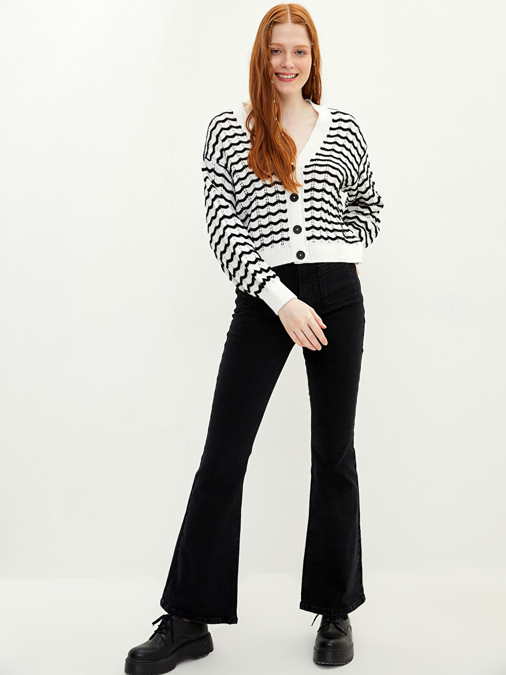 Žena EKRU Kardigan-2