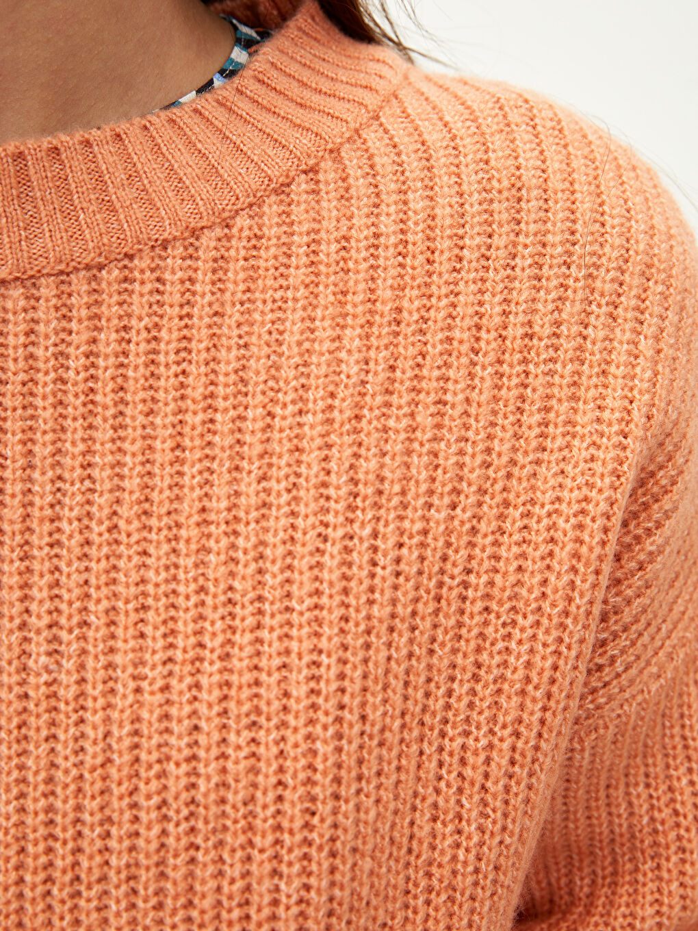Crew Neck Regular Long Sleeve Maternity Tricot Sweater -S2AT78Z8-GJT