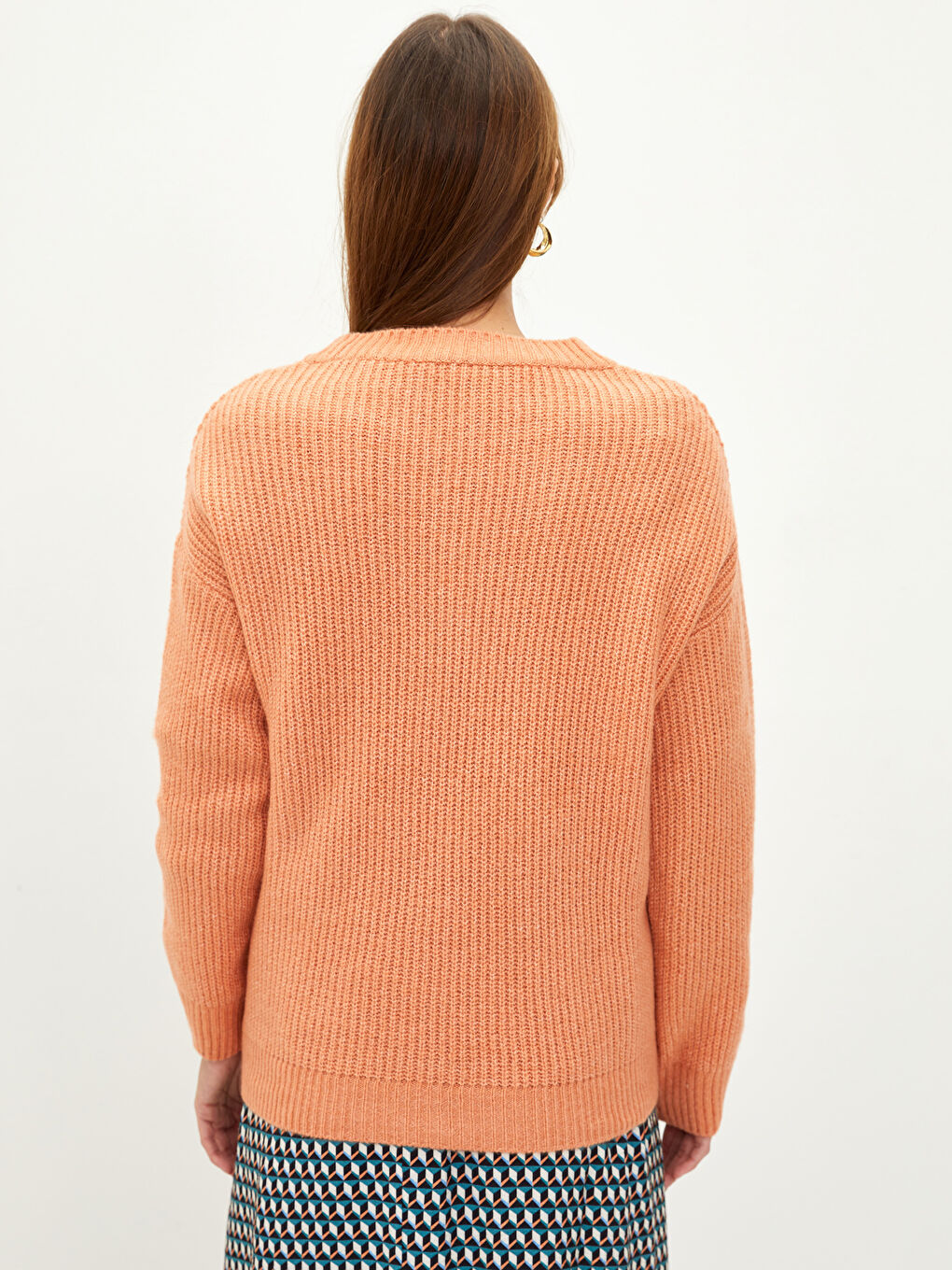 Crew Neck Regular Long Sleeve Maternity Tricot Sweater -S2AT78Z8-GJT