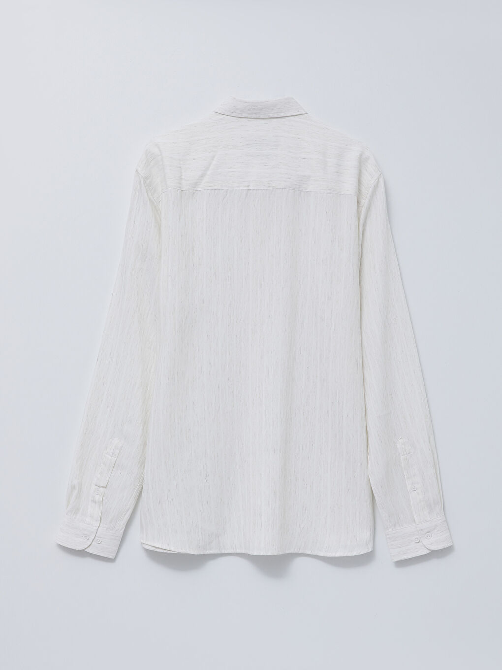 Bej Regular Fit Uzun Kollu Viskon Erkek Gömlek-6