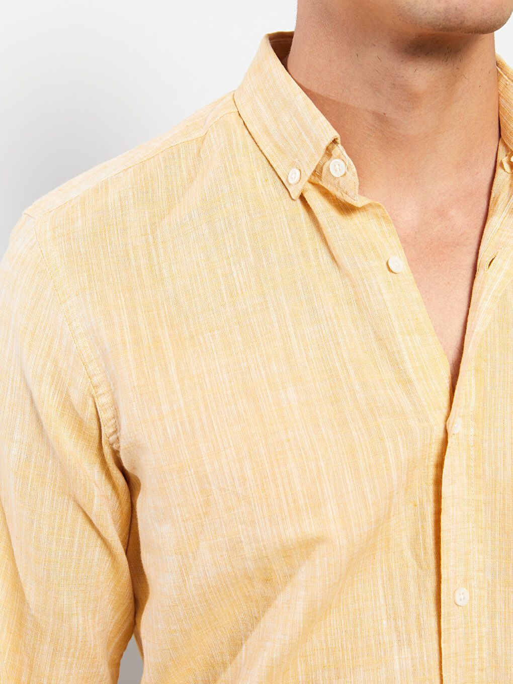 Slim Fit Long Sleeve Men's Shirt -S2AU37Z8-SB7
