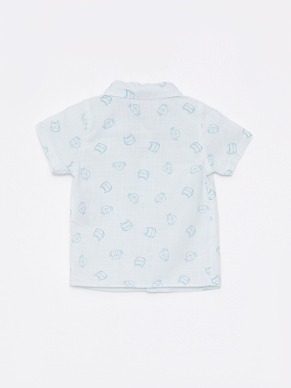 Short Sleeve Printed Baby Boy Cotton Shirt Shorts and Bow Tie 3-Pack Set-2