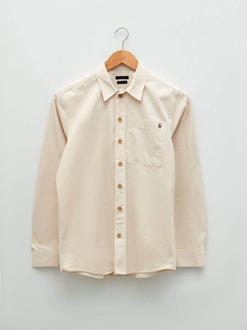 Muška košulja dugih rukava slim fit od gabardina -S2AV09Z8-SAW
