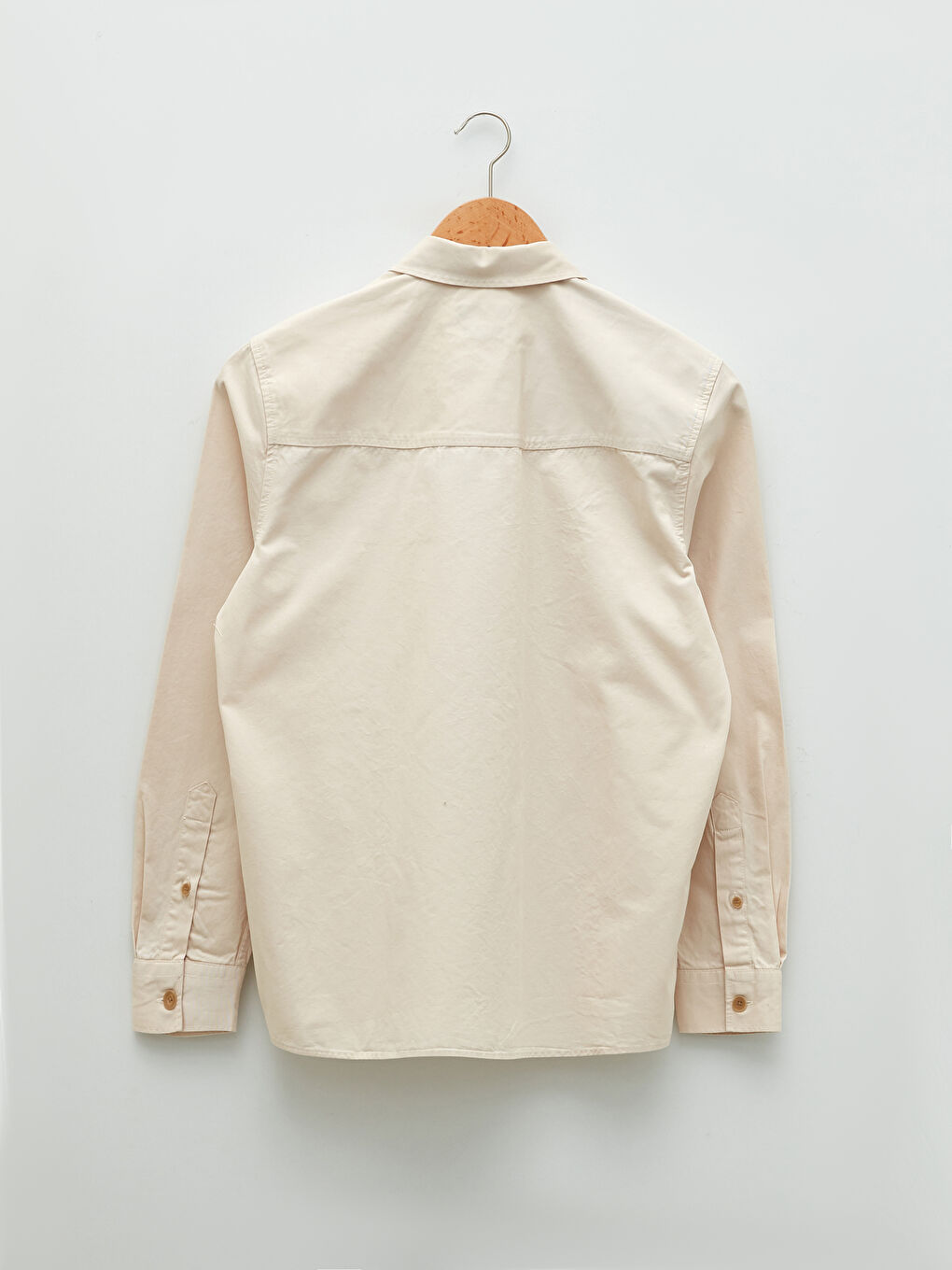 Muška košulja dugih rukava slim fit od gabardina -S2AV09Z8-SAW